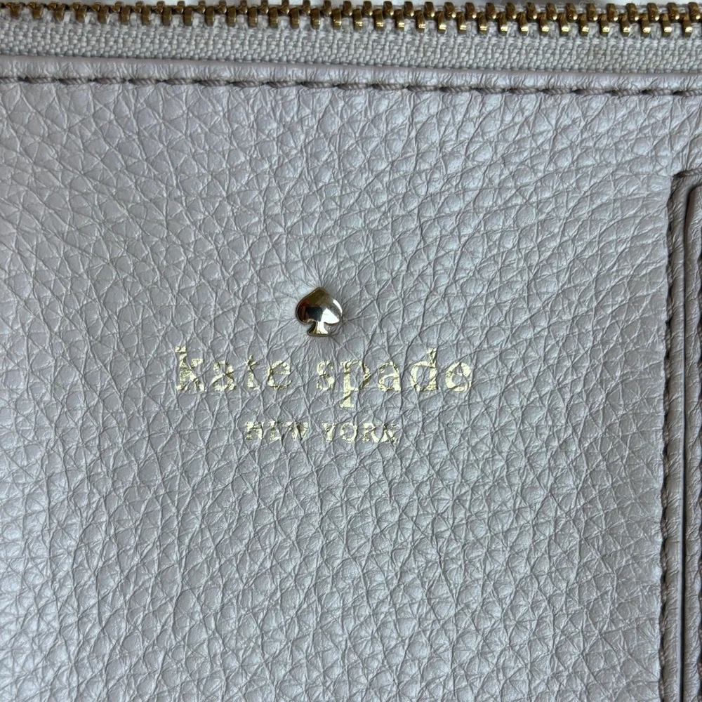 Price Drop** Kate Spade NY Black Taupe Colorblock Pebbled Leather Satchel